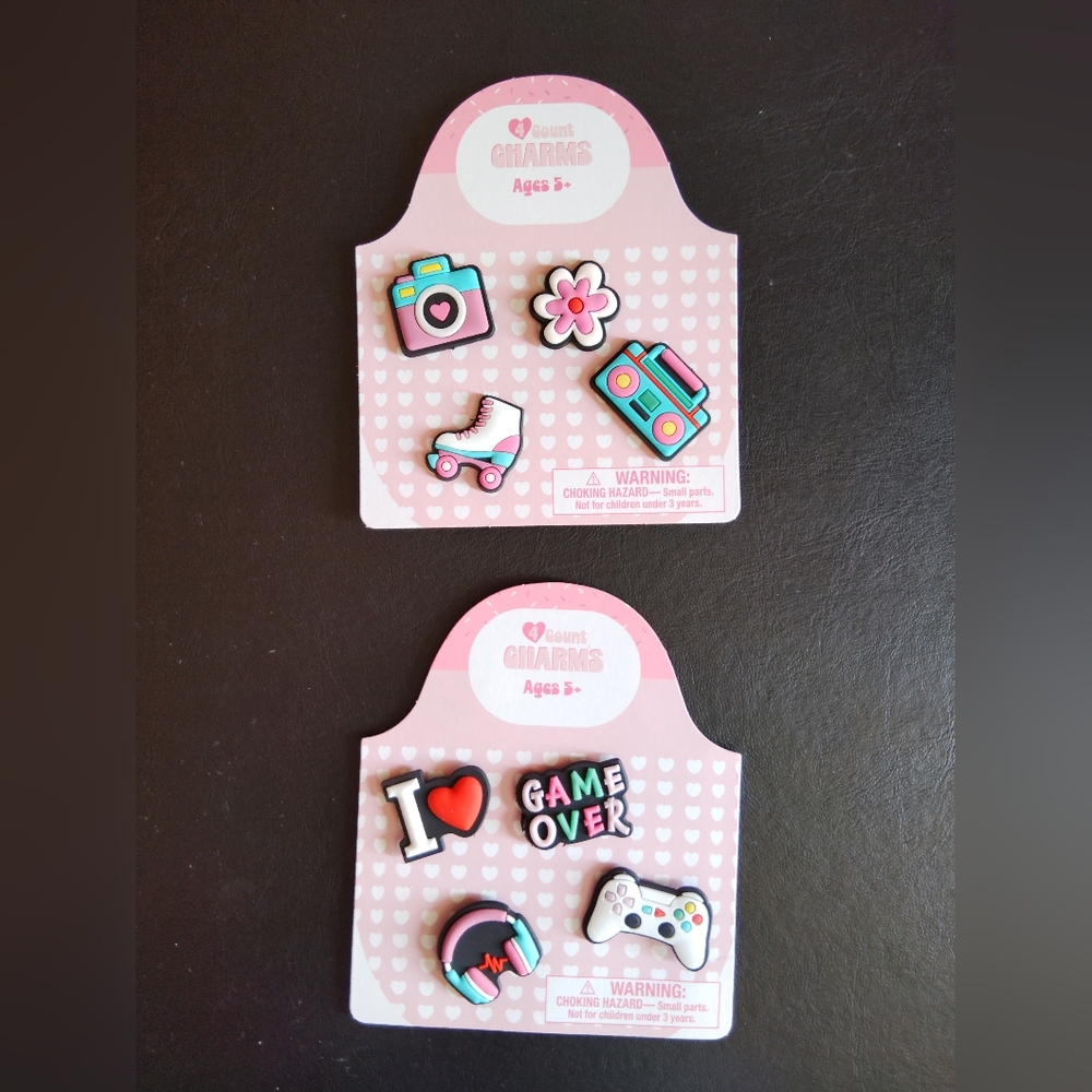 Shoe Charms for Kids Crocs Set of 2 - Lucky Star Enterprises New - Cute!